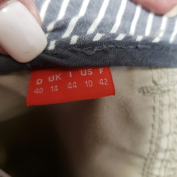 Esprit Y2K Beige Cargo Pants Low Rise Straight Leg Pants - Picture 12 of 16